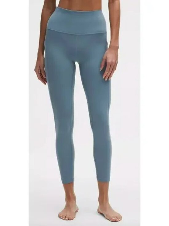 lululemon athletica Handbags - Lululemon NWT Align HR Pant with Pockets CLR: Steel Blue 25" length SZ: 10